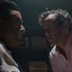 Harland duct-taped to a chair as Billy interrogates him